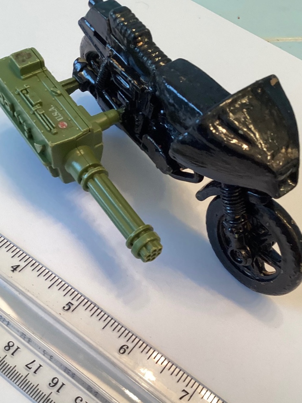1983 GI JOE ACTION FORCE Z FORCE RAPID FIRE MOTORCYCLE, PALITOY